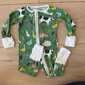 Little Sleepies Farm Animals Zippy, 3-6M